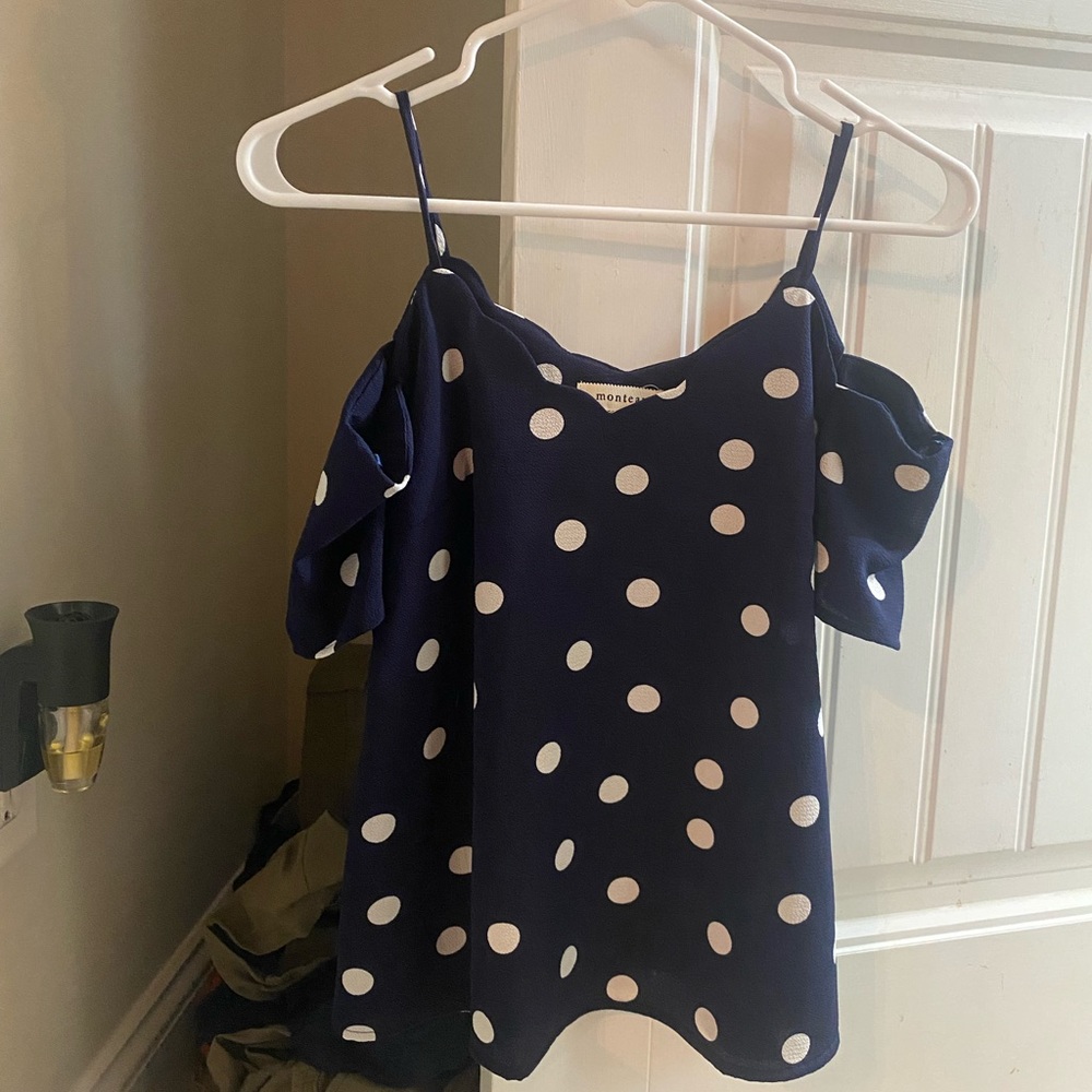 Monteau polka dot top